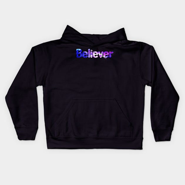 Alien Believer Kids Hoodie by ARTIZIT